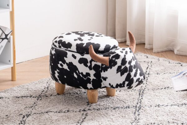 W09-00006B Cow Ottoman - Lifestyle Shot - Side Angle 2 CROP